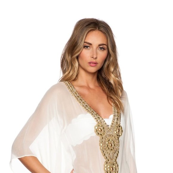 Sauvage Goddess Caftan Silk and Cotton NWT - Size S - Picture 4 of 11